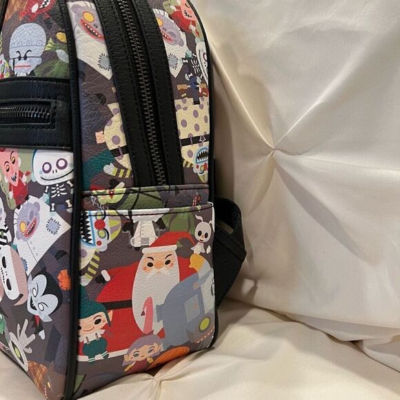 Loungefly The Nightmare Before Christmas Chibi Mini Backpack NWT RARE ❤️Logo NWT - Picture 4 of 7